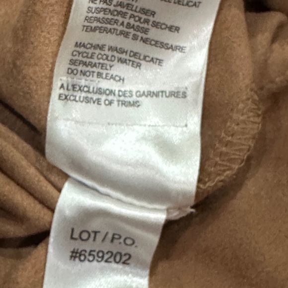 Sepia Brown Tribal Vegan Leather Set Biker Moto Jacket M Pull On Pants S - Picture 13 of 13